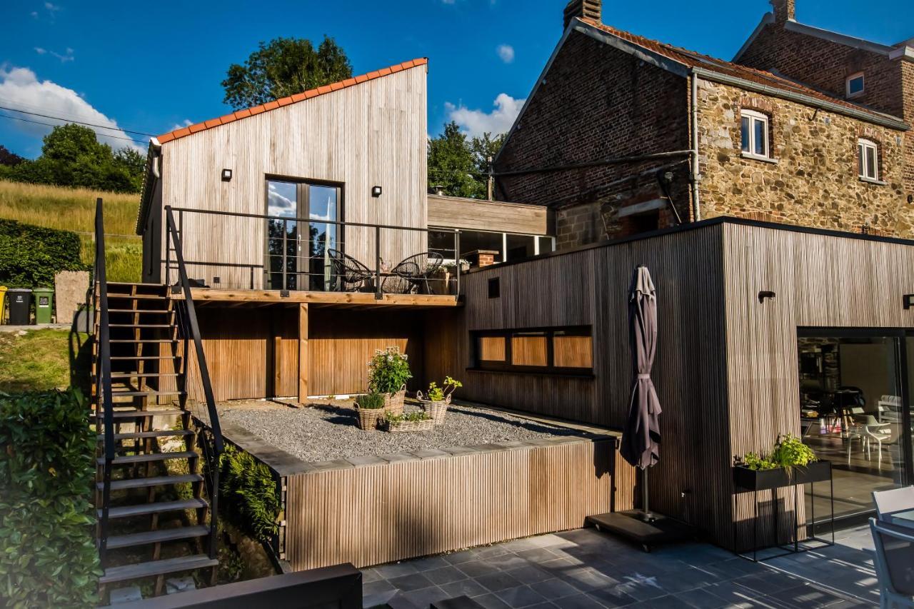 Au Calme De Hosdent Bed & Breakfast Braives Dış mekan fotoğraf