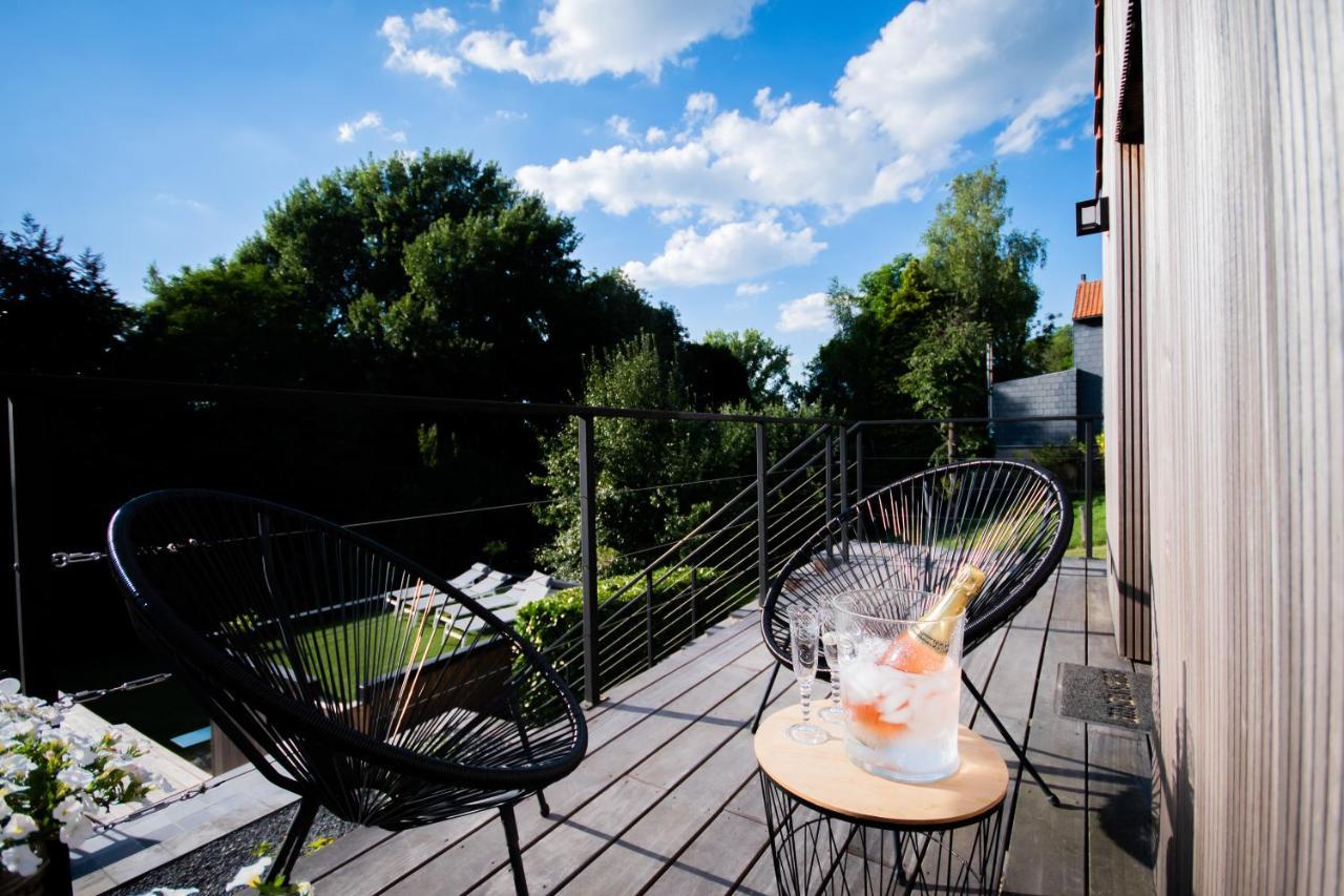 Au Calme De Hosdent Bed & Breakfast Braives Dış mekan fotoğraf