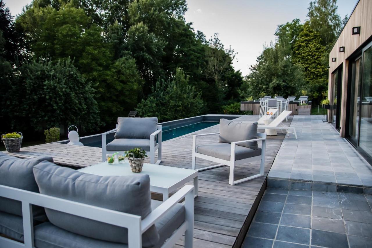 Au Calme De Hosdent Bed & Breakfast Braives Dış mekan fotoğraf