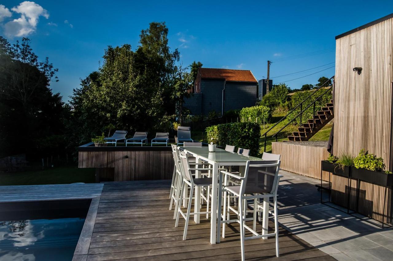 Au Calme De Hosdent Bed & Breakfast Braives Dış mekan fotoğraf
